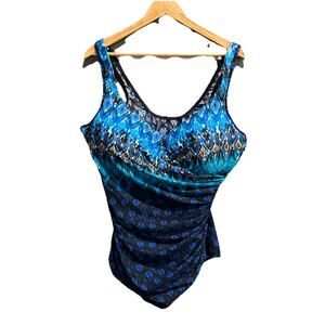 Miraclesuit Plus Size Escape Oceanus One Piece Women's Swimsuit Size 24W